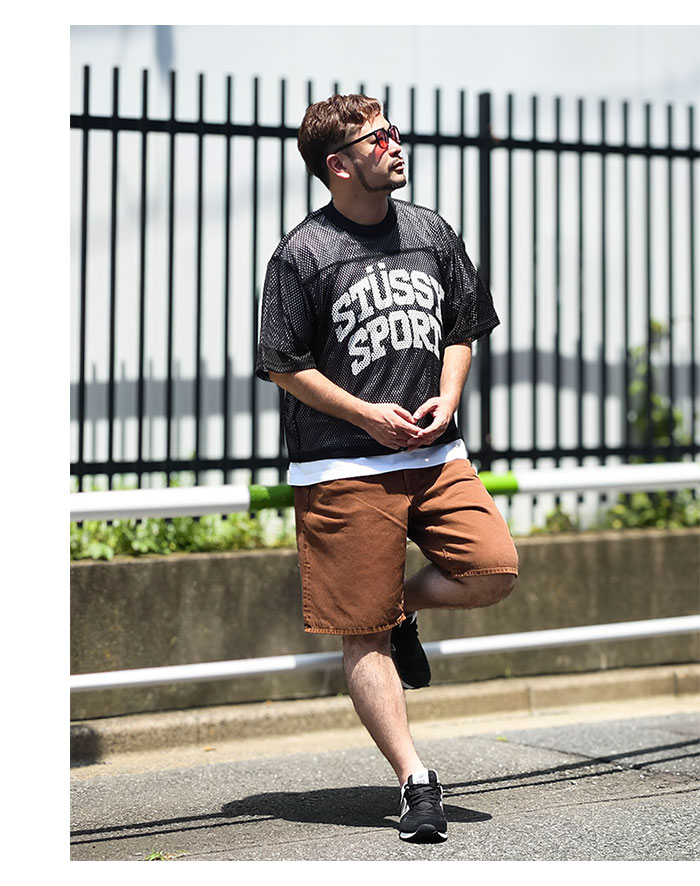 STUSSY ステューシー カットソー 半袖 メンズ Stussy Sport Team
