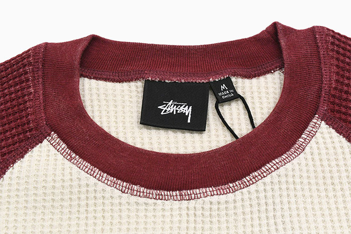 STUSSY ステューシー ラグラン 長袖 メンズ 2 Tone Thermal