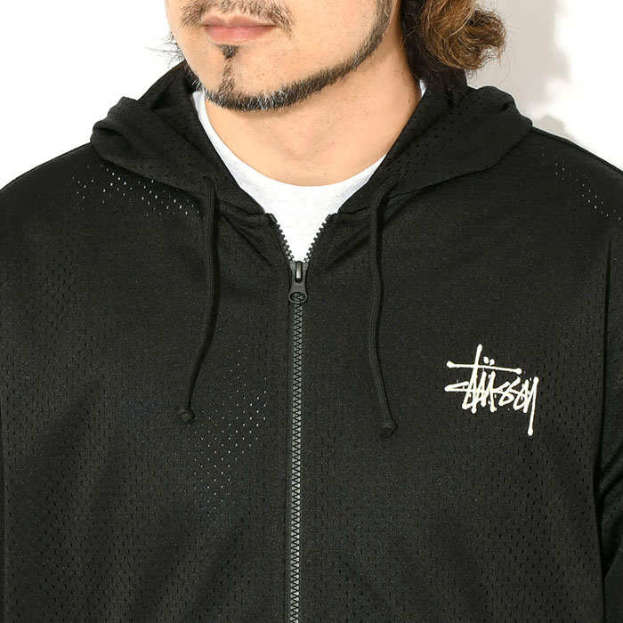 STUSSY（ステューシー） パーカー ジップアップ メンズ Athletic Mesh