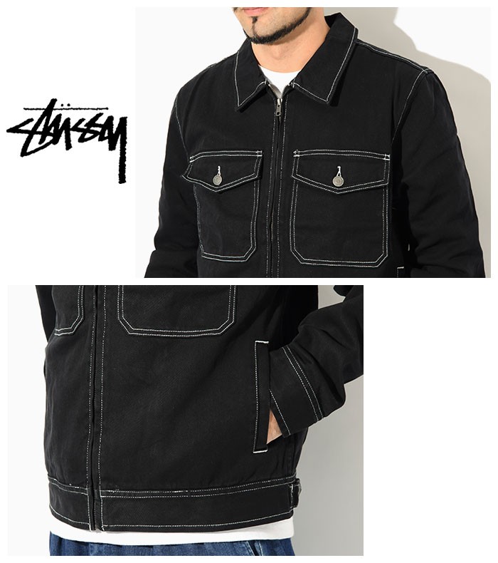 STUSSY ステューシー ジャケット メンズ 19FA Overdyed Garage