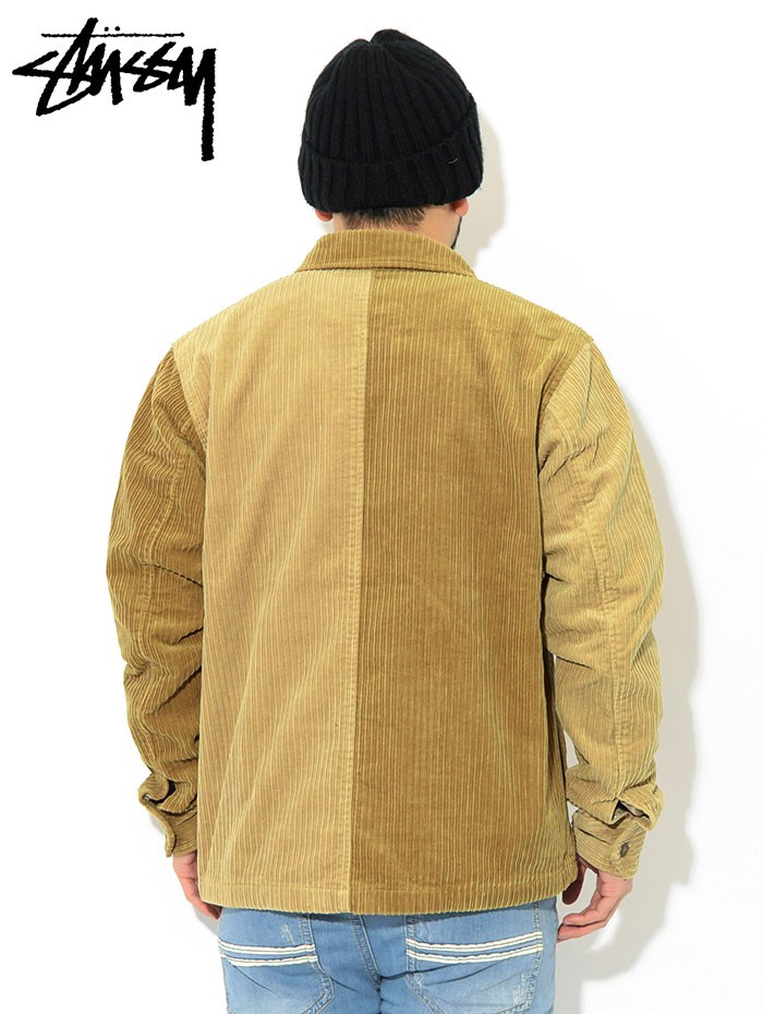 stussy mix up cord jacket