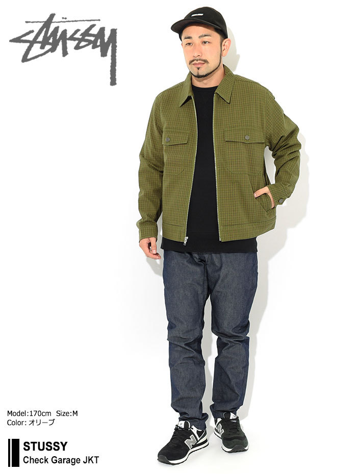 ステューシー ジャケット STUSSY メンズ Check Garage ( stussy JKT