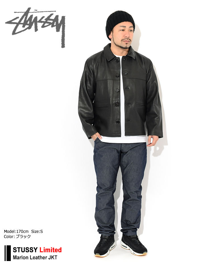 ステューシー ジャケット STUSSY メンズ Marlon Leather 限定 ( stussy