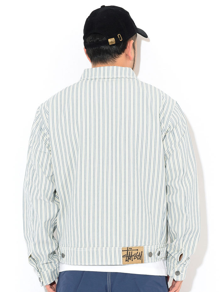 ステューシー ジャケット STUSSY メンズ Stripe Garage ( stussy JKT ガレージジャケット JACKET アウター  男性用 115564 USAモデル 正規 )