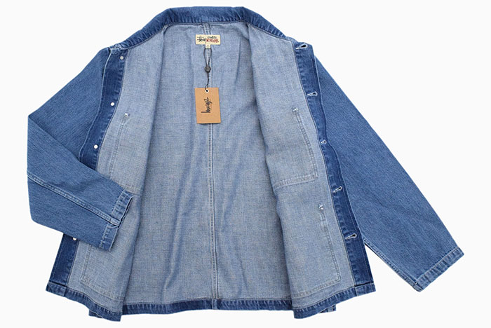 極美品 STUSSY ステューシー 8ボール デニムジャケット ショート丈 S