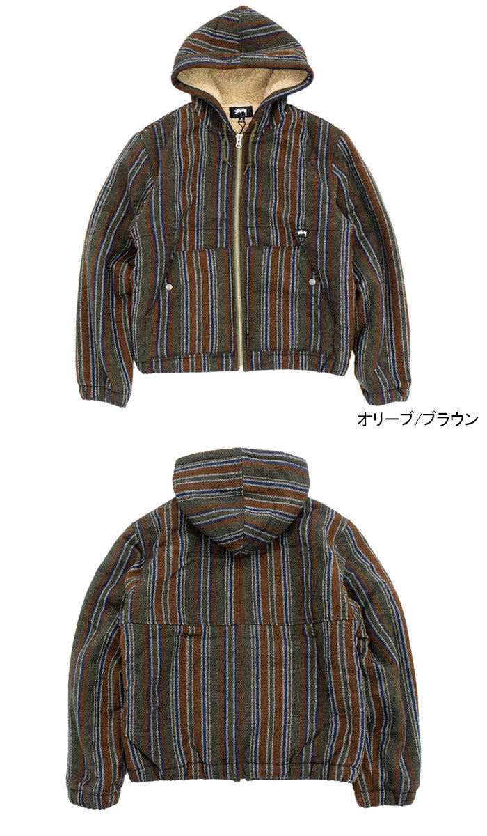 ステューシー ジャケット STUSSY メンズ & レディース Wool Stripe