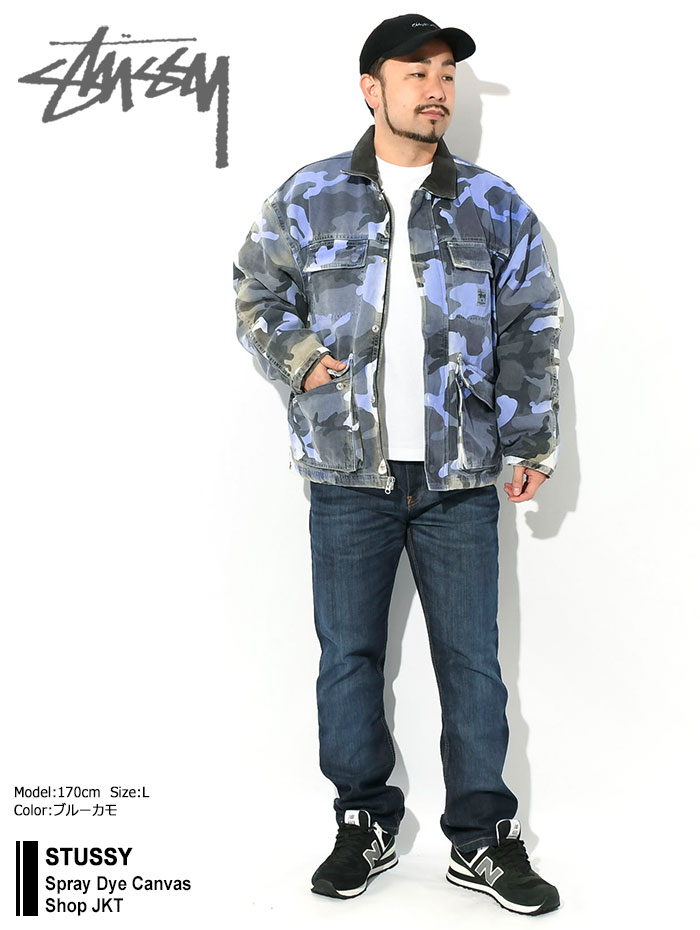 ステューシー ジャケット STUSSY メンズ Spray Dye Canvas Shop