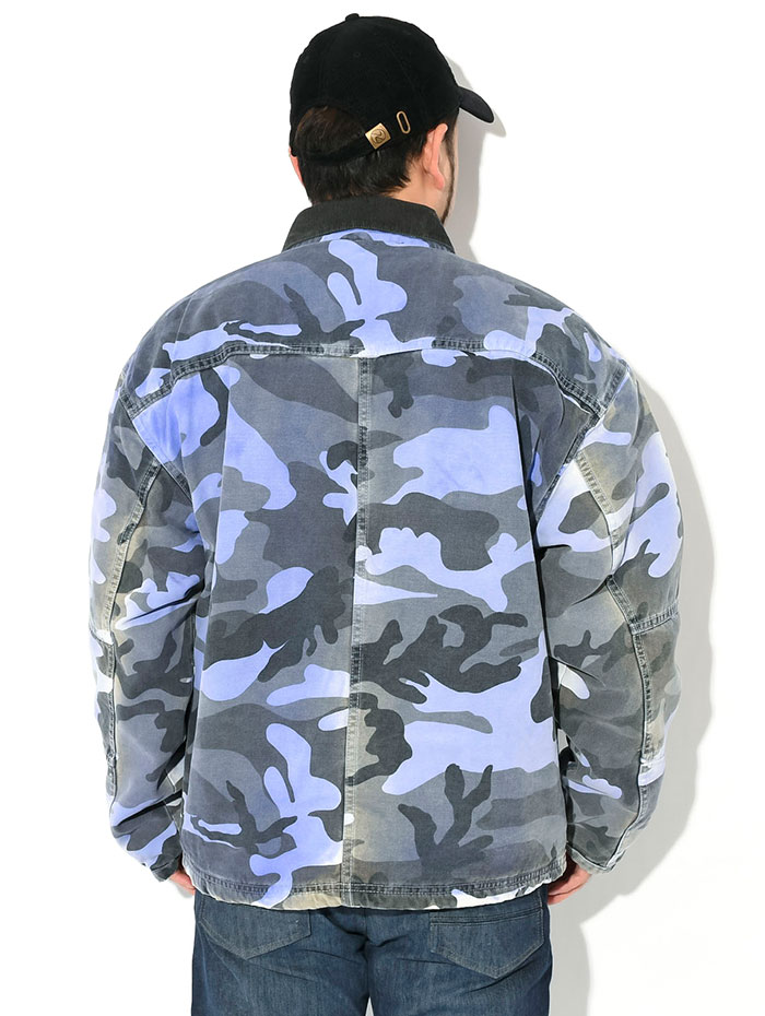 STUSSY ステューシー ジャケット メンズ Spray Dye Canvas Shop STUSSY ステューシー ジャケット メンズ Spray Dye Canvas Shop