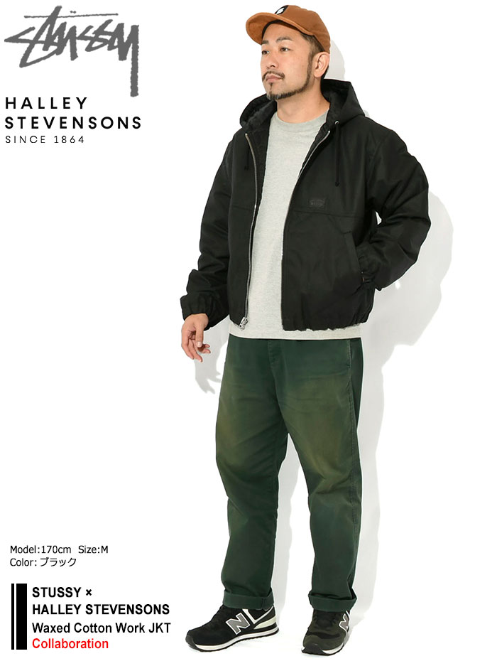 STUSSYステューシーのジャケット HALLEY STEVENSONS Waxed Cotton Work01