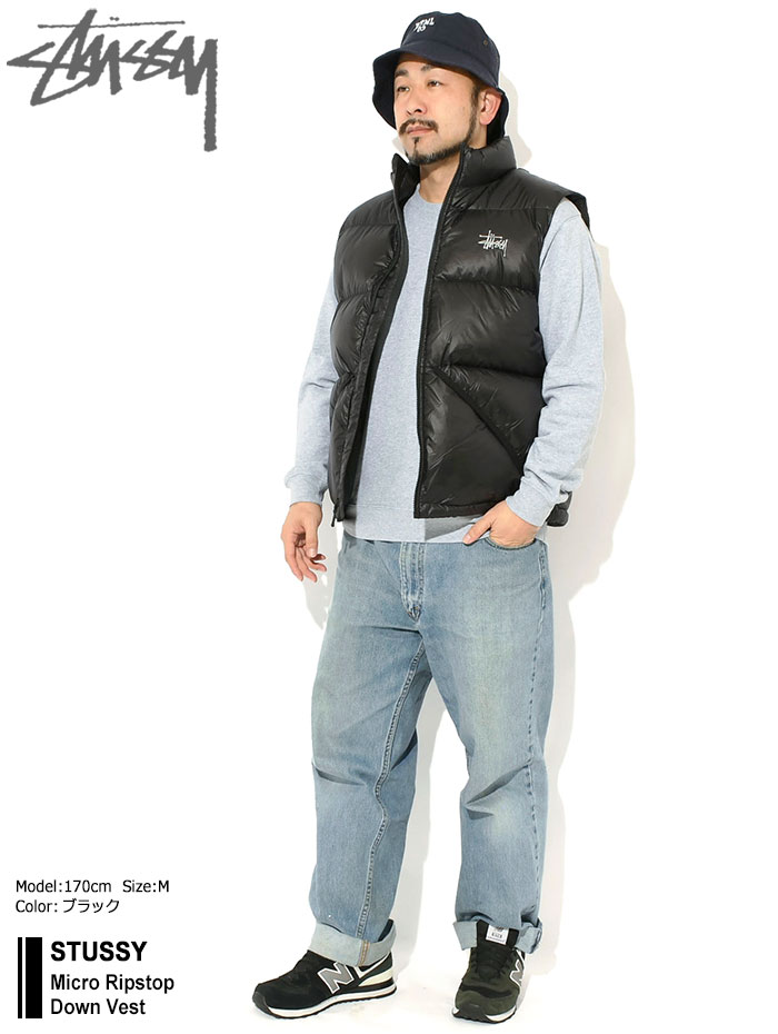 STUSSYステューシーのジャケット Micro Ripstop Down Vest01