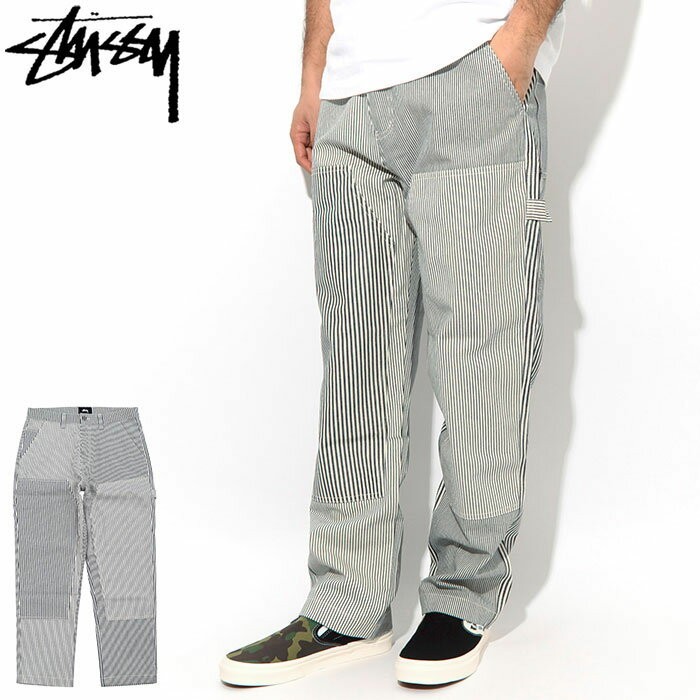 ステューシー パンツ STUSSY メンズ Mixed Stripe Work ( stussy pant