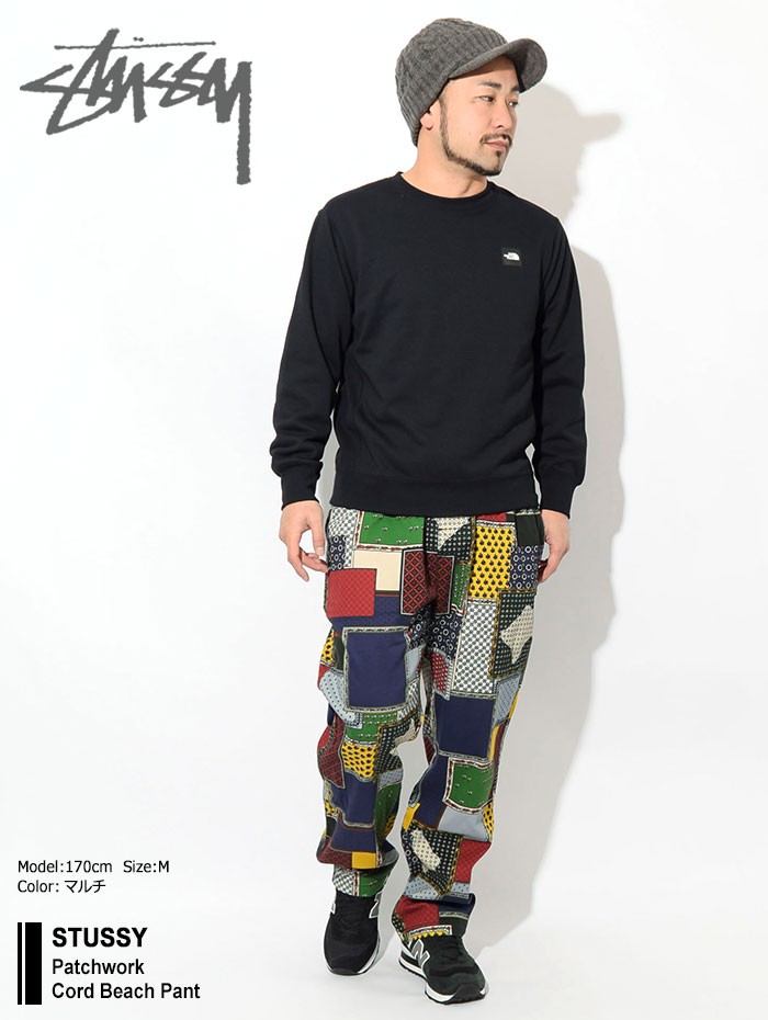 ステューシー パンツ STUSSY メンズ Patchwork Cord Beach ( stussy pant コーデュロイ ビーチパンツ ボトムス  116413 USAモデル 正規 )