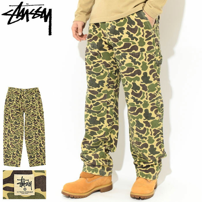 ステューシー パンツ STUSSY メンズ Camo Canvas Work ( stussy