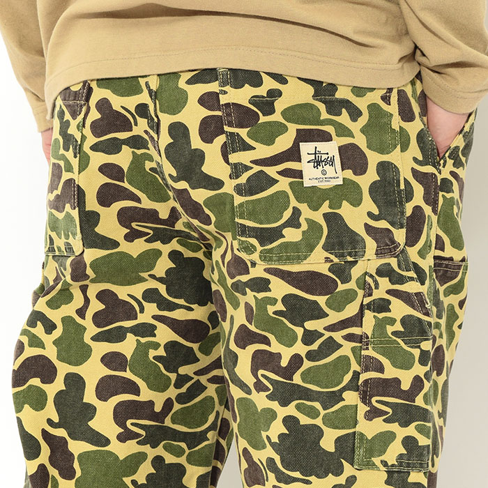 ステューシー パンツ STUSSY メンズ Camo Canvas Work ( stussy pant