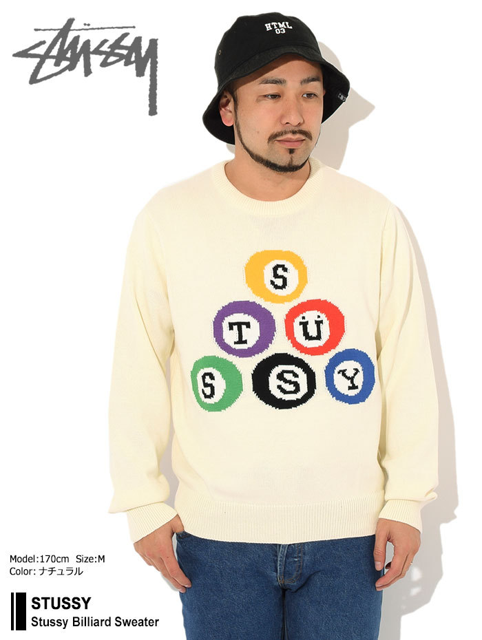 ステューシー セーター STUSSY メンズ Stussy Billiard ( stussy sweater クルーネック トップス 男性用  117086 USAモデル 正規 )