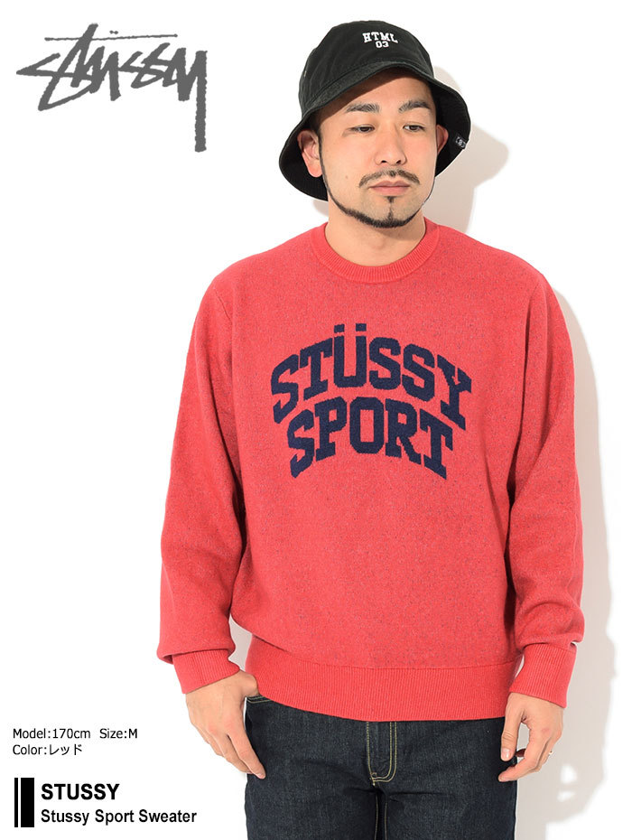 ステューシー セーター STUSSY メンズ Stussy Sport ( stussy sweater クルーネック トップス 男性用 117104  USAモデル 正規 )