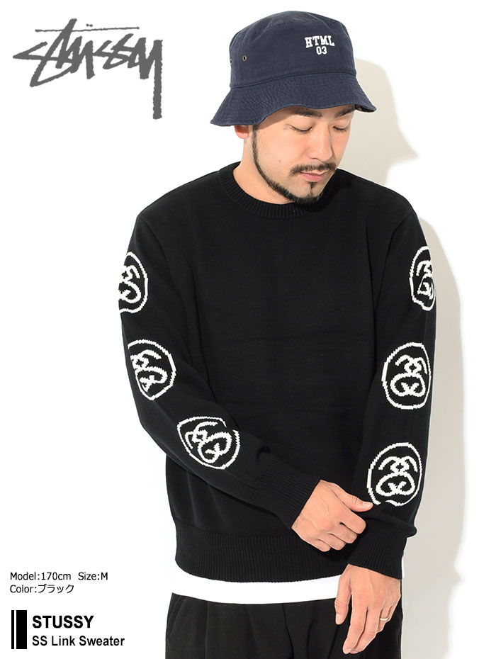 ステューシー セーター STUSSY メンズ SS Link ( stussy sweater クルーネック トップス 男性用 117133  USAモデル 正規 )