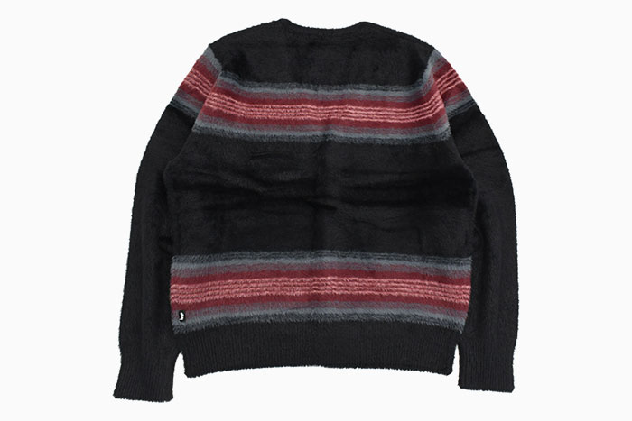 ステューシー カーディガン STUSSY Stripe Shaggy (stussy cardigan 