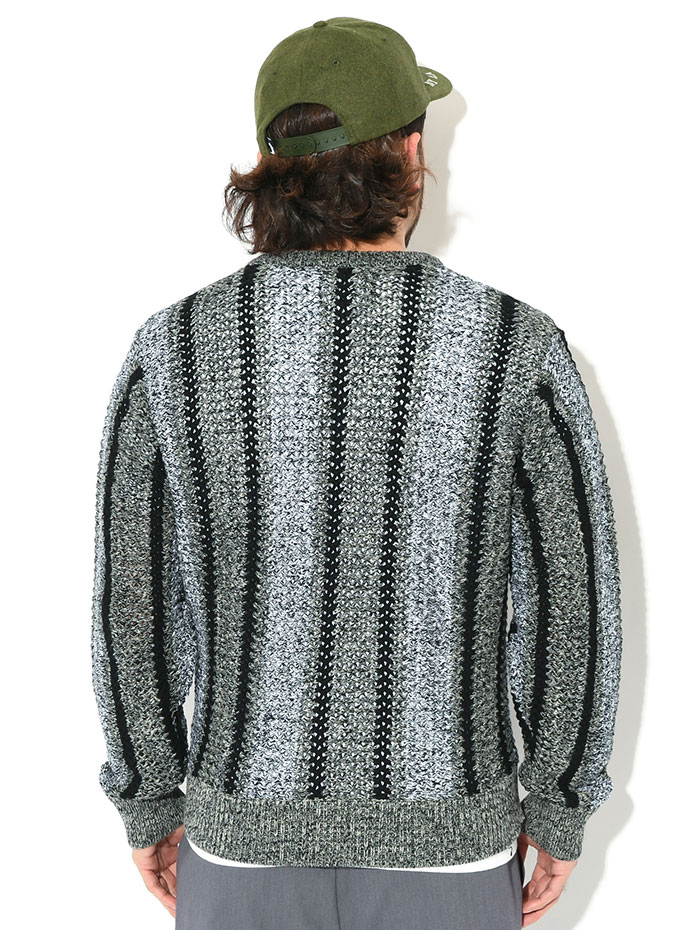 Stussyニット  (BAJA STRIPE LS CREW) Mサイズ STUSSY BAJA STRIPE LS CREW - メルカリ