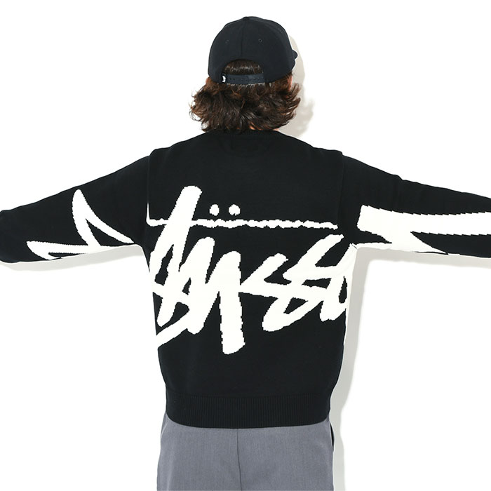 ステューシー セーター STUSSY メンズ Stock ( stussy sweater クルー