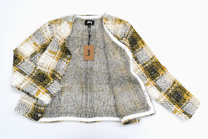 STUSSY ステューシー カーディガン Hairy Plaid ( stussy