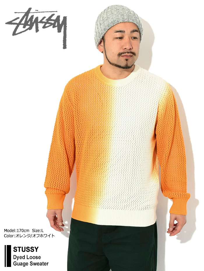 ステューシー セーター STUSSY メンズ Dyed Loose Guage ( stussy sweater クルーネック トップス 男性用  117196 USAモデル 正規 )