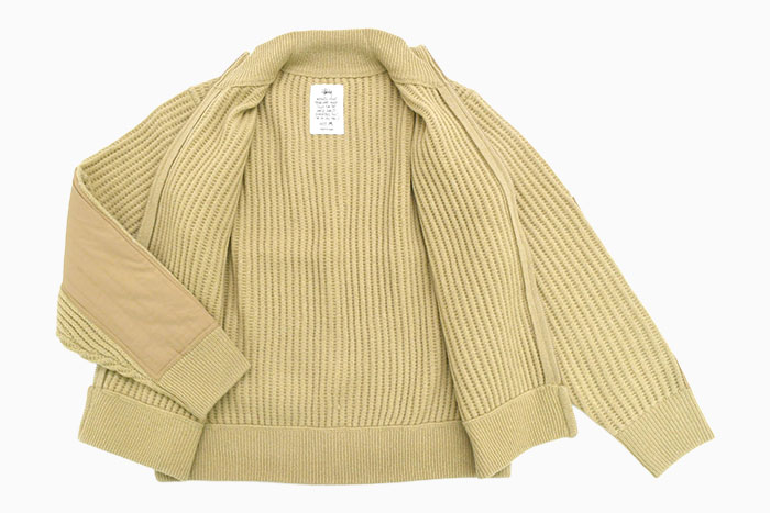 STUSSYステューシーのセーター Military Patch Zip Sweater10
