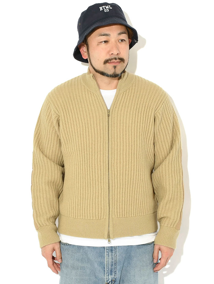 STUSSYステューシーのセーター Military Patch Zip Sweater02