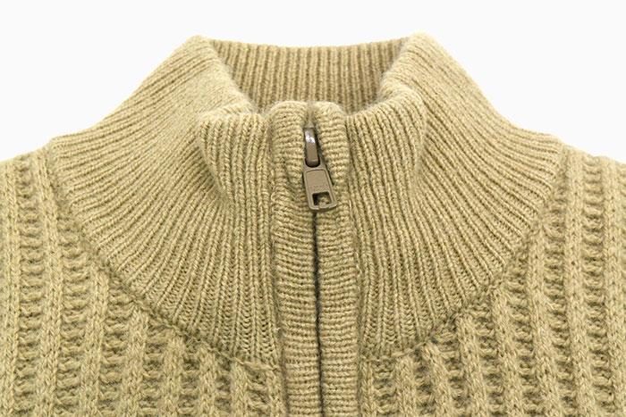STUSSYステューシーのセーター Military Patch Zip Sweater07