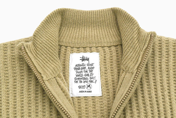 STUSSYステューシーのセーター Military Patch Zip Sweater08