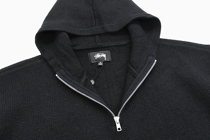 STUSSYステューシーのセーター Quater Zip Hood Sweater07