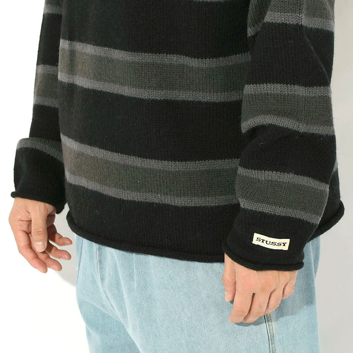 STUSSYステューシーのセーター Striped Wool Sweater04