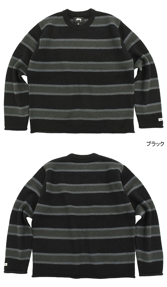 STUSSYステューシーのセーター Striped Wool Sweater05