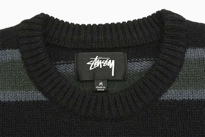STUSSYステューシーのセーター Striped Wool Sweater06