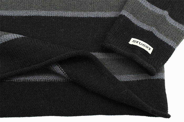 STUSSYステューシーのセーター Striped Wool Sweater07