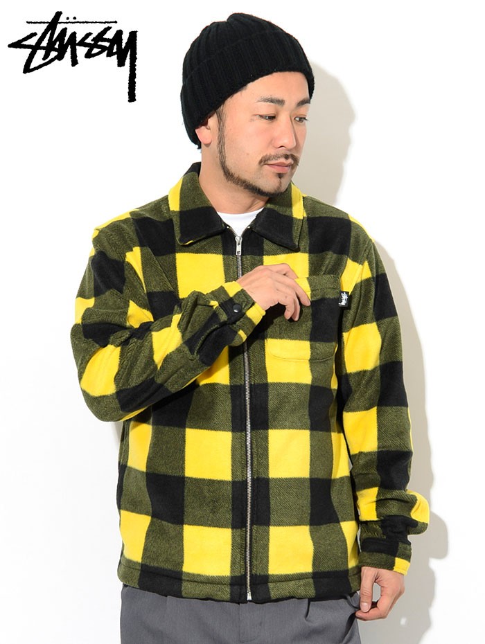 ステューシー ジャケット STUSSY メンズ Polar Fleece Zip Up Shirt