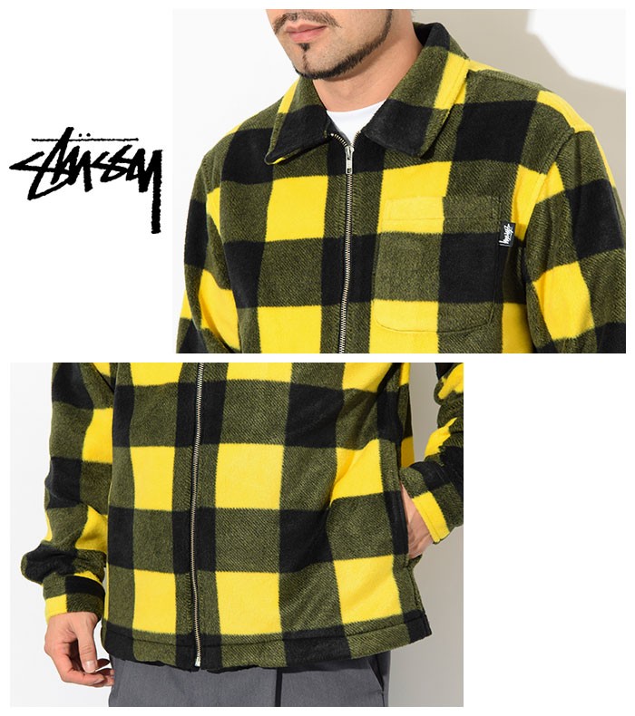 ステューシー ジャケット STUSSY メンズ Polar Fleece Zip Up Shirt