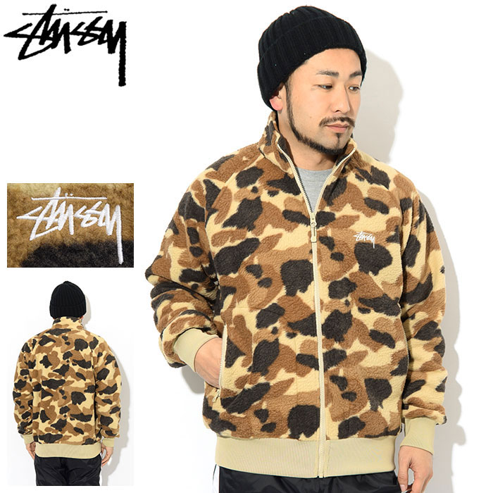 ステューシー ジャケット STUSSY メンズ Camo Fleece ( stussy JKT