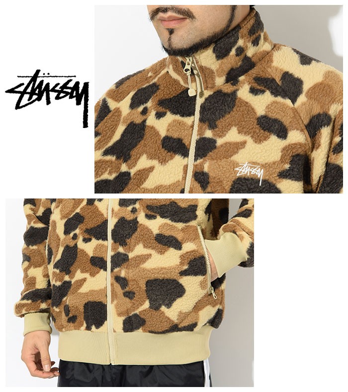 ステューシー ジャケット STUSSY メンズ Camo Fleece ( stussy JKT