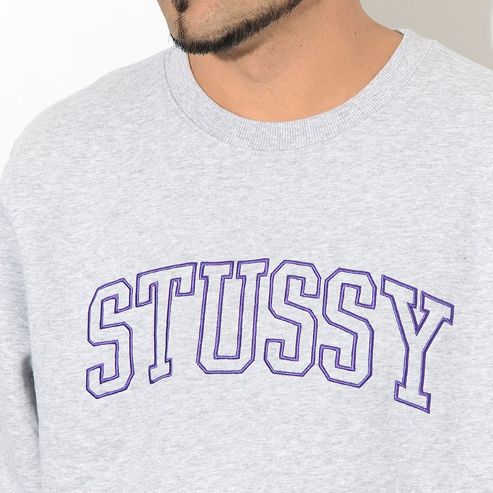 ステューシー トレーナー STUSSY メンズ Stussy Outline Applique ( stussy crew sweat スウェット  トップス 男性用 118353 USAモデル 正規 )