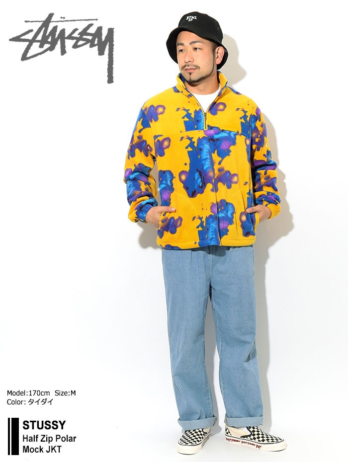 ステューシー ジャケット STUSSY メンズ Half Zip Polar Mock ( stussy