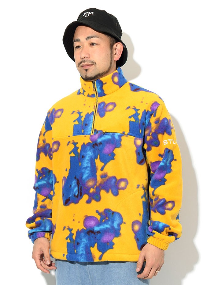 ステューシー ジャケット STUSSY メンズ Half Zip Polar Mock ( stussy