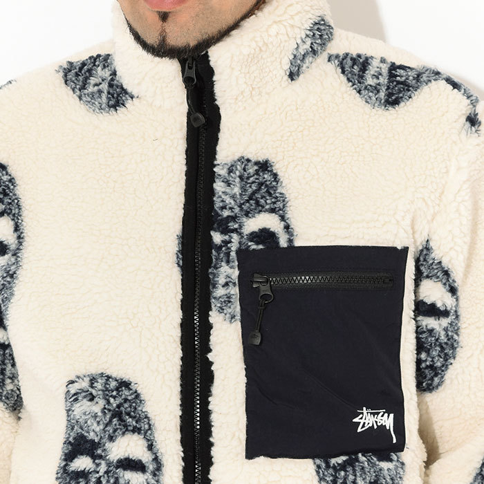 STUSSYステューシーのジャケット Mask Jacquard Sherpa04