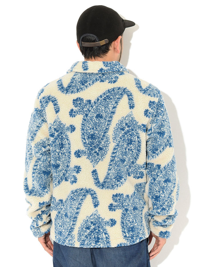 【超希少】ステューシー ペイズリー総柄ボアフリースジャケット STUSSY ステューシー ジャケット メンズ Big Paisley Full Zip