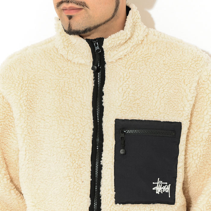 ステューシー ジャケット STUSSY メンズ Venus Jacquard Sherpa