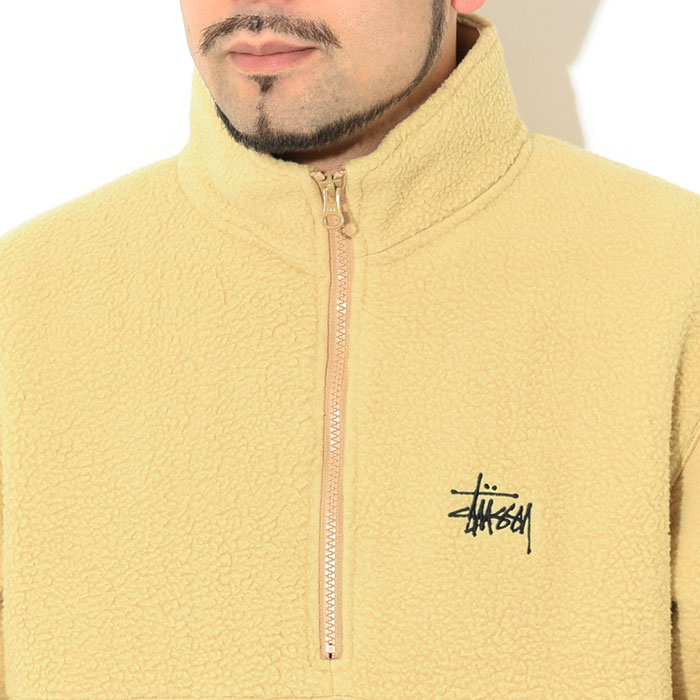 ステューシー ジャケット STUSSY メンズ Half Zip Mock Neck(stussy