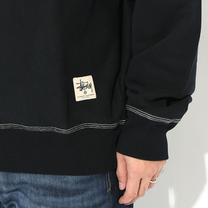 STUSSY ステューシー トレーナー メンズ Contrast Stitch Label STUSSY ステューシー トレーナー メンズ Contrast Stitch Label