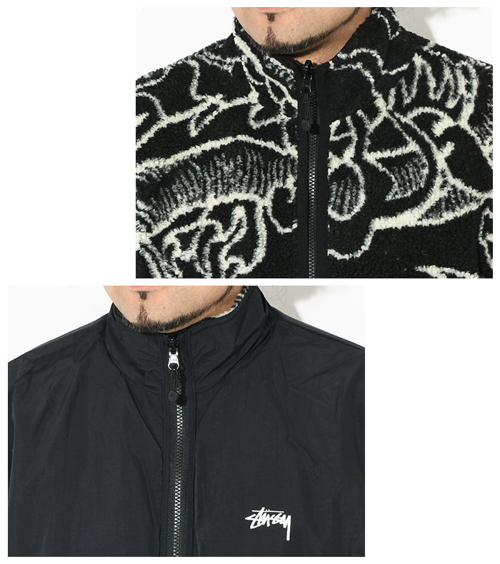 STUSSY ステューシー ジャケット メンズ Dragon Sherpa