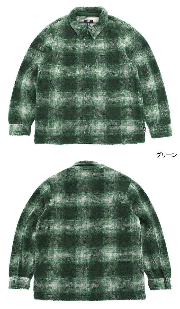 ステューシー ジャケット STUSSY メンズ Plaid Sherpa Shirt ( stussy JKT シャツジャケット JACKET  アウター 118511 USAモデル 正規 ) : stu-118511 : ice field - 通販 - Yahoo!ショッピング