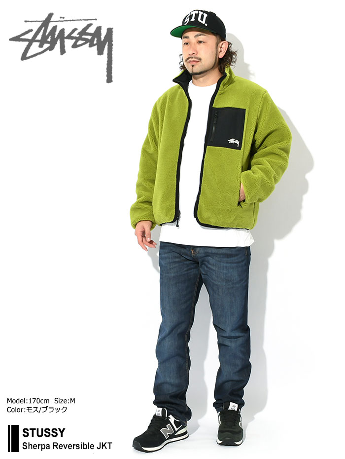 ステューシー ジャケット STUSSY メンズ Sherpa Reversible (JKT リバーシブル シェルパ フリースジャケット FLEECE  118520 USAモデル 正規)